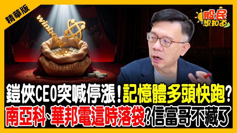 鎧俠CEO突喊停漲！記憶體翻倍大賺時代結束？林信富：南亞科、華邦電千萬別死抱，改用「這招」賺價差！
