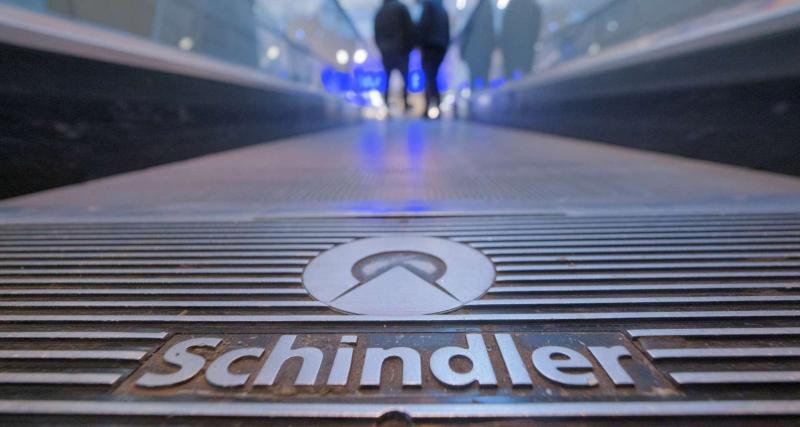 Schindler品牌電動步道資料照。
