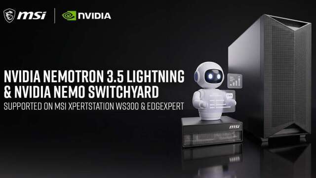 微星攜手輝達導入最新AI模型 XpertStation WS300支援Nemotron 3.5 Lightning