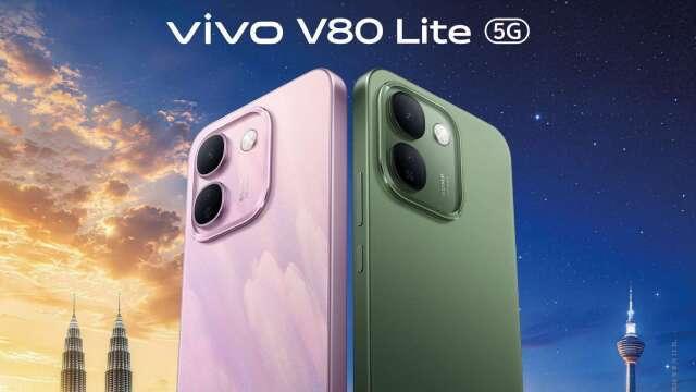 vivo V80 Lite 10/1 在台開賣 搭載聯發科技天璣 7300e處理器主打超大電池容量