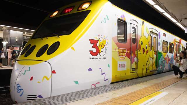 台鐵攜新光三越打造寶可夢列車 明起至12/13投入西部幹線營運