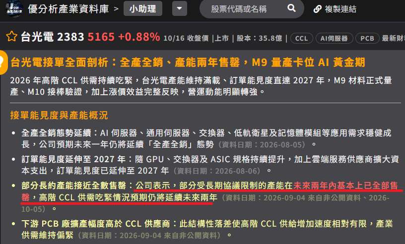 台光電接單狀況 台光電接單狀況