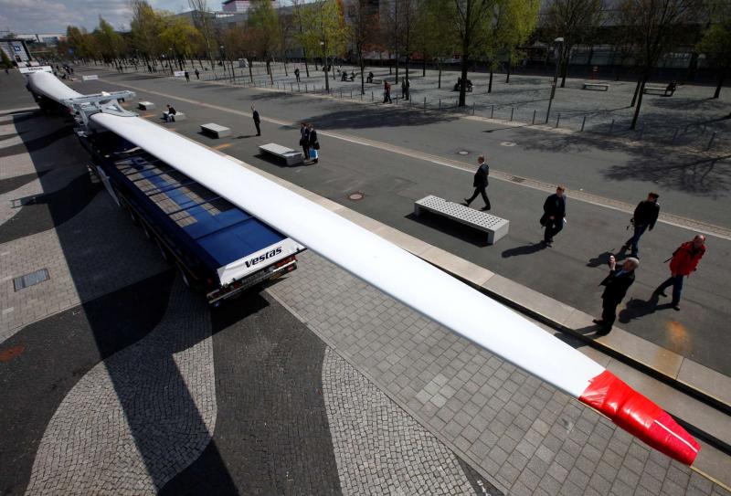 Vestas的風力發電機葉片。Reuters/TPG