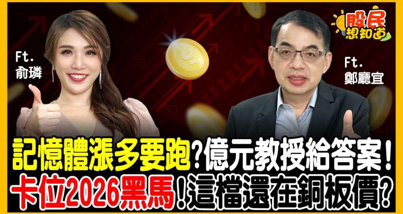記憶體族群漲太快？南亞科、華邦電估值亮紅燈！ 億元教授:長線唯一看好『這一檔』HBM受惠股！