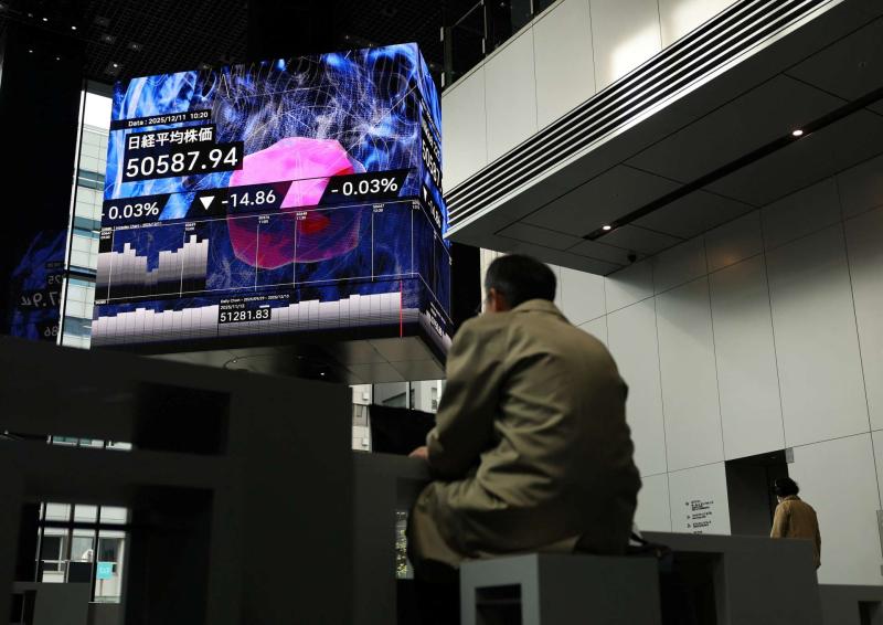 AI疑慮升溫拖累科技股　日經指數週四跌至三週新低