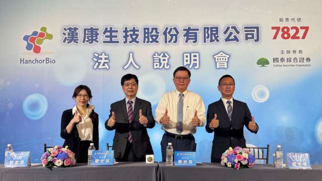 漢康年底送件申請創新板 目標明年上半年掛牌