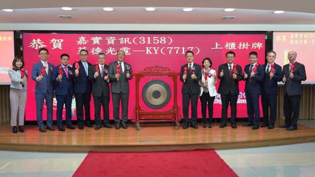 嘉實新股掛牌上櫃漲逾2成 中籤戶現賺約2萬元