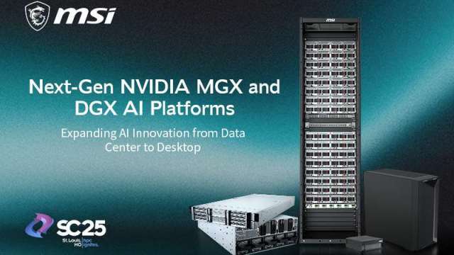 微星深化AI基礎架構佈局 參展SC25亮相新一代NVIDIA MGX與DGX AI平台