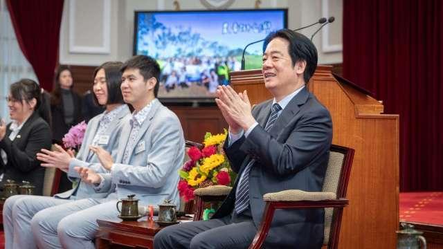 賴清德：「青年百億海外圓夢計畫」去年1400名圓夢 將持續擴大規模與名額