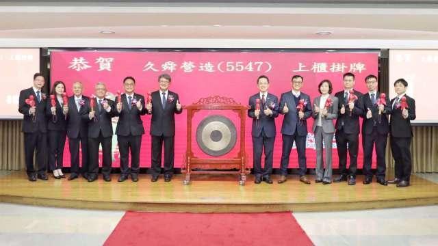 久舜營造上櫃掛牌交易早盤最高23.1元漲幅達13.23%