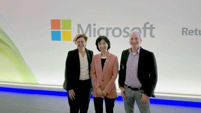 遠傳井琪於MWC與微軟、西班牙電信代表對談 交流AI如何重塑網路營運