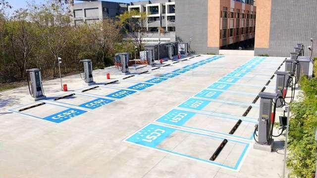 星舟快充首座高功率專用站啟用 創下苗栗快充站規模新高