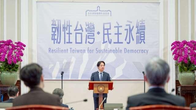 賴清德：1.25兆國防預算獲6成跨黨派國人支持 呼籲立院盡速審議通過