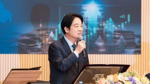 賴清德：台股市值已躍居全球第7 打造台灣成為「亞洲那斯達克」