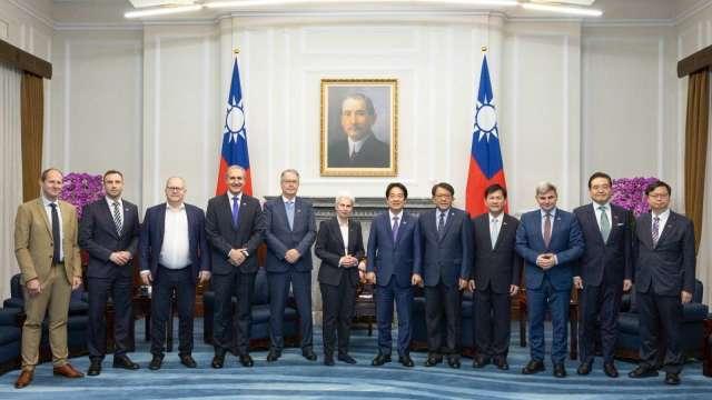 強化無人機、資安戰略合作 賴清德：台灣能與歐盟打造戰略產業供應鏈